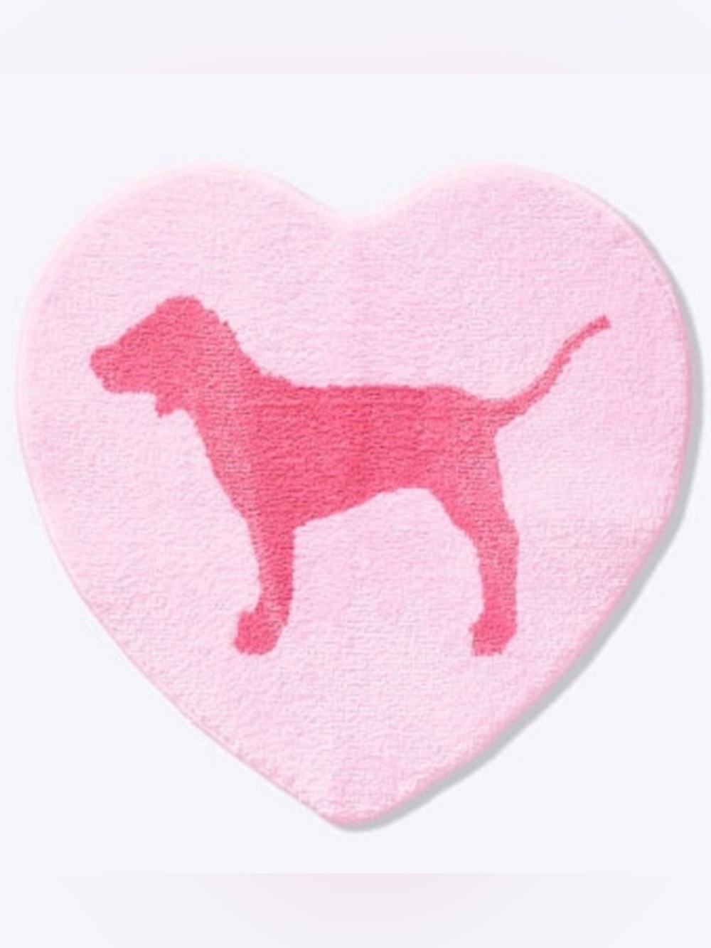 VS PINK Heart Dog Mat Rug by Victoria’s Secret Bath Mat Bedroom Rug New NIP NWT